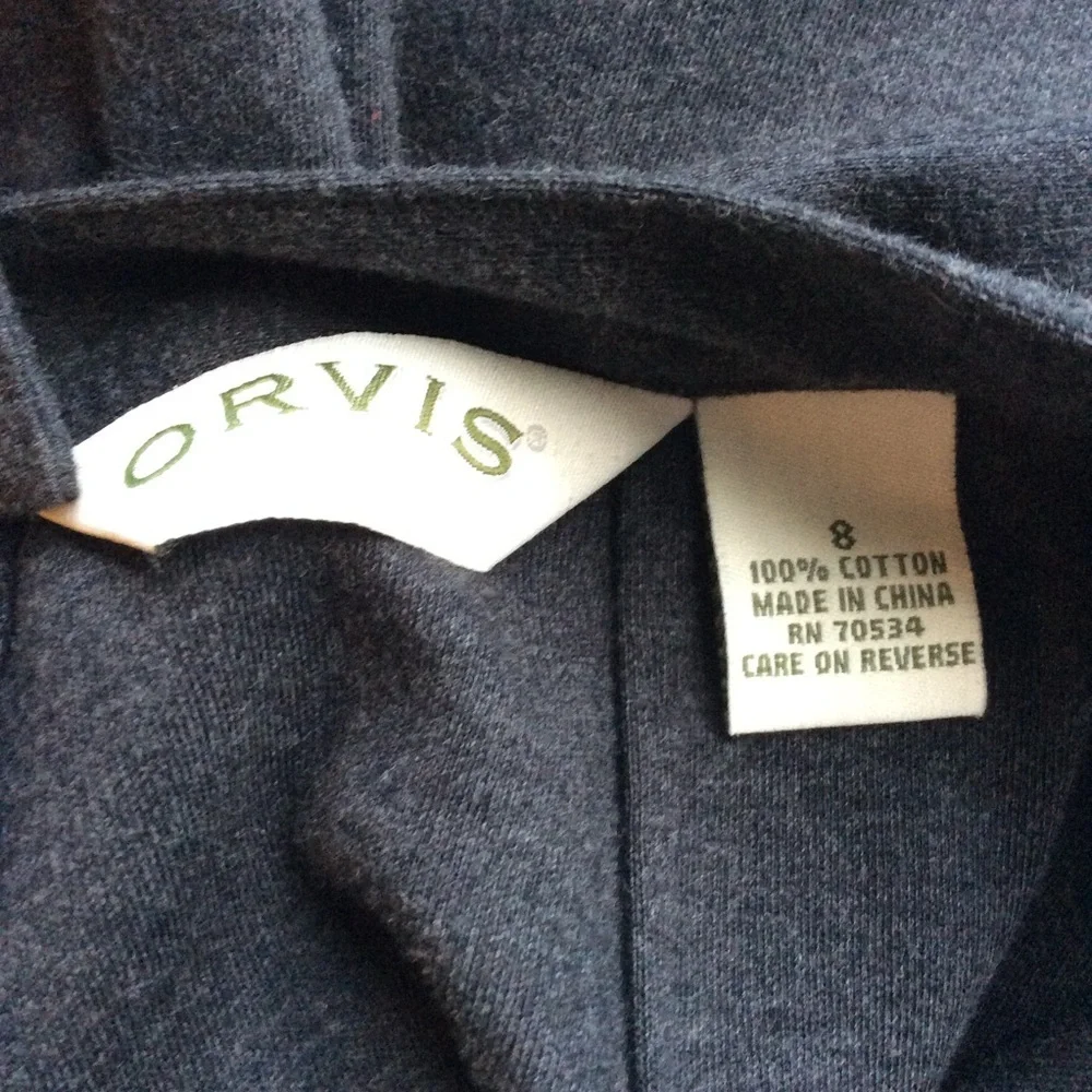 Orvis gray maxi skirt. Size 8.